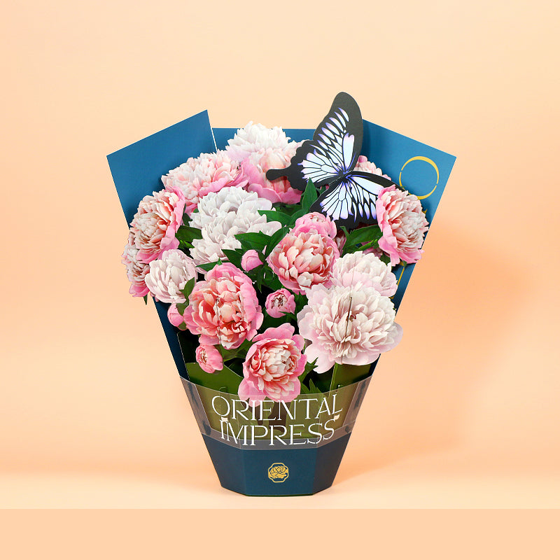 Pop up flower bouquet card Desserts Delivered Bakery