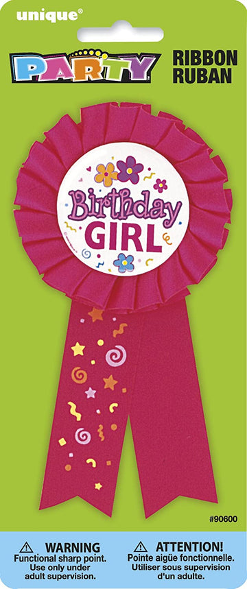 Birthday GIRL Award Badge (pink)