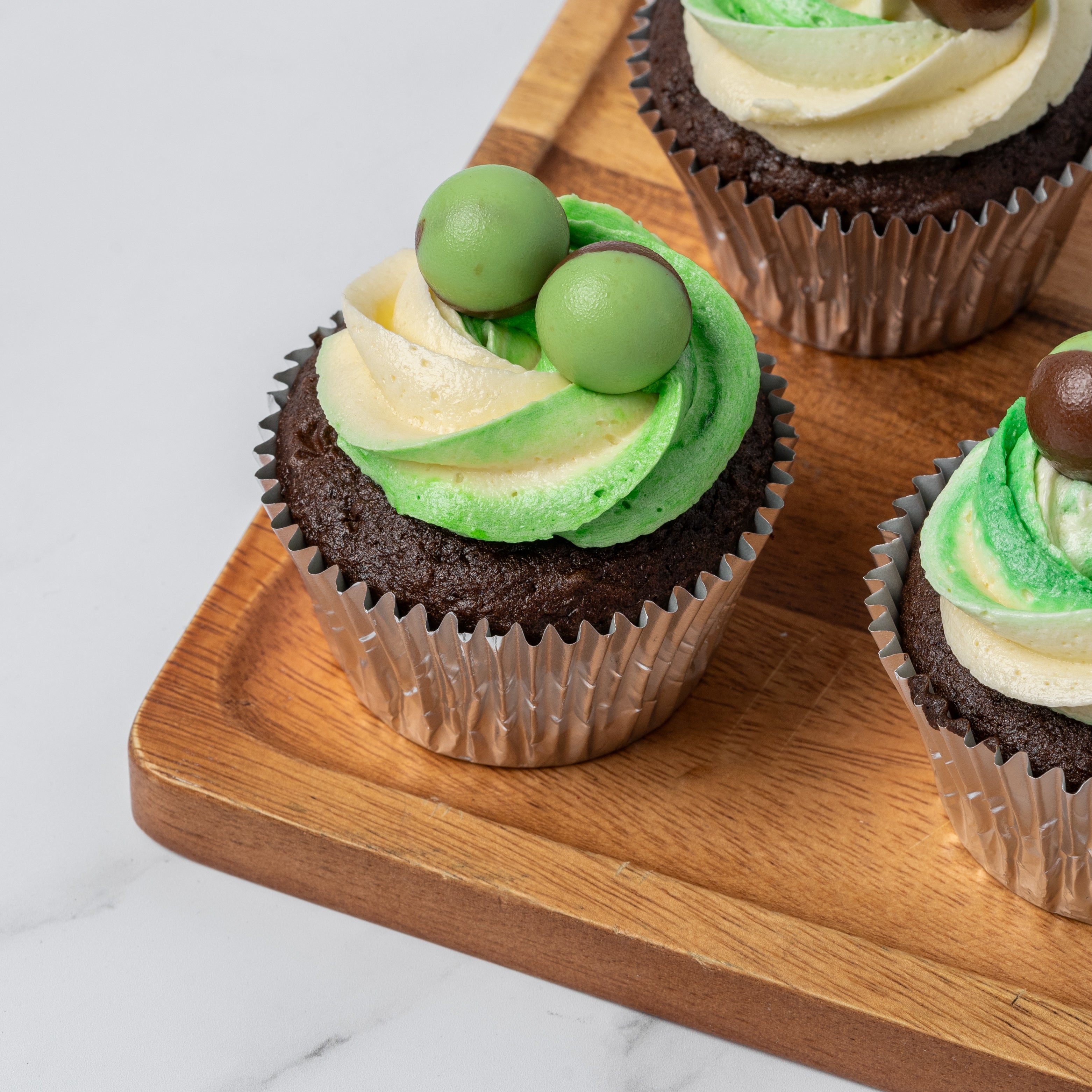 Mint Aero Cupcakes Delivered UK Buy Mint Aero Cupcakes Desserts