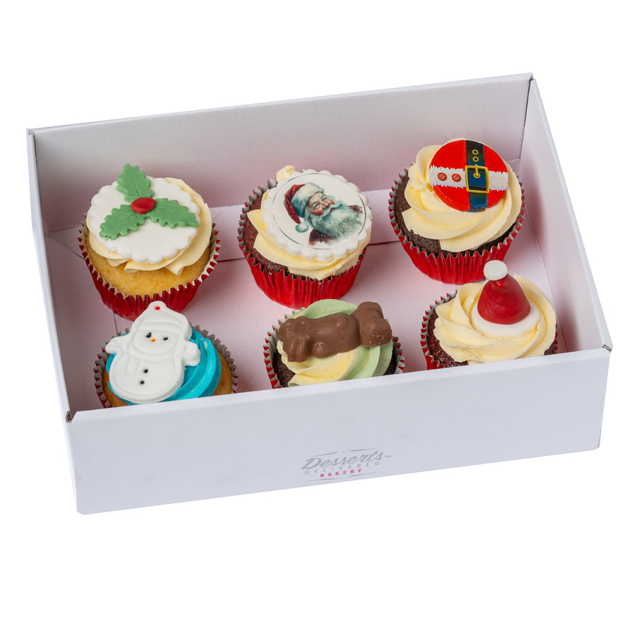 Variety Christmas Cupcakes Box