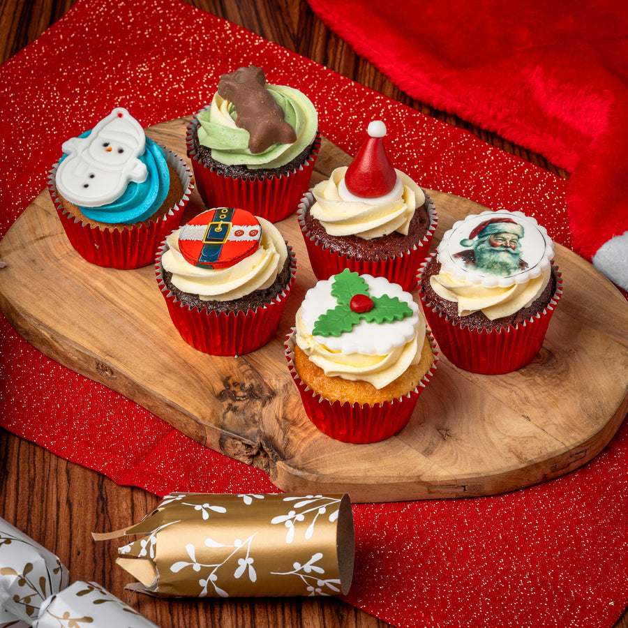 Variety Christmas Cupcakes Box