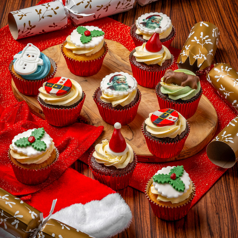 Variety Christmas Cupcakes Box