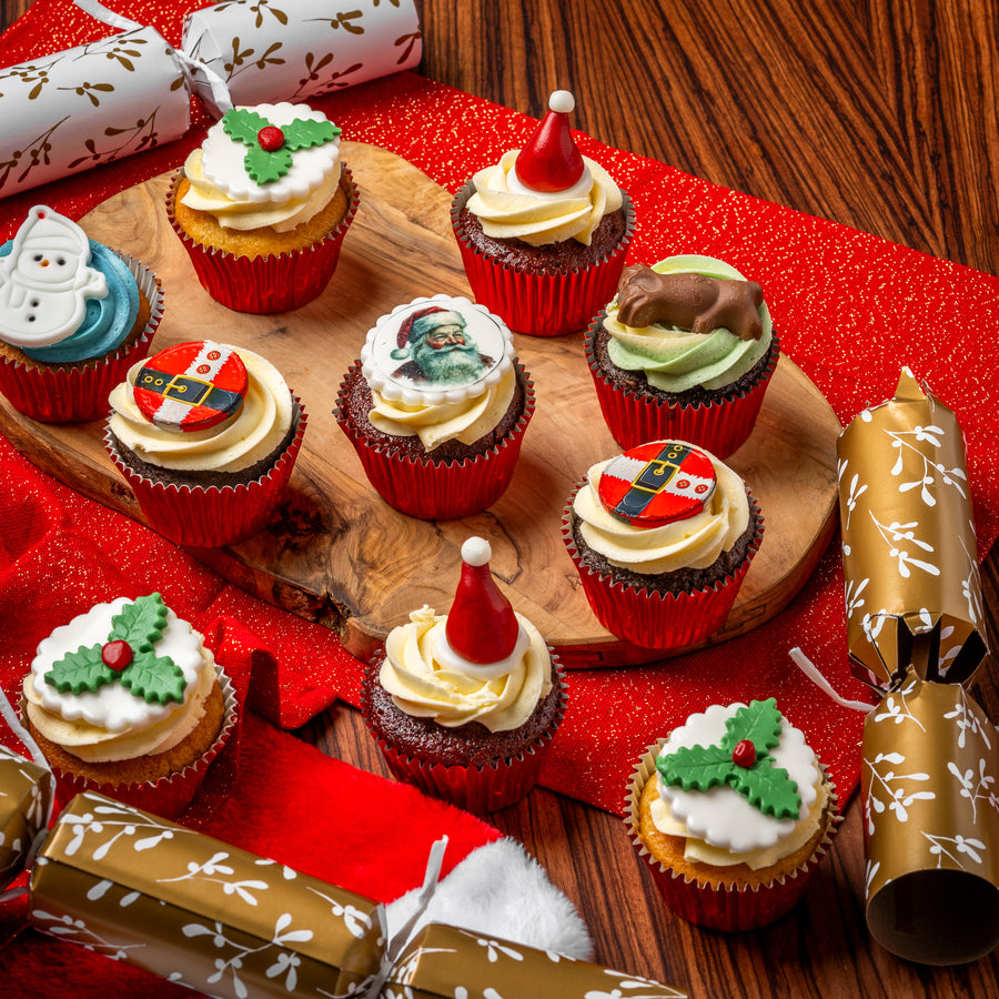 Variety Christmas Cupcakes Box