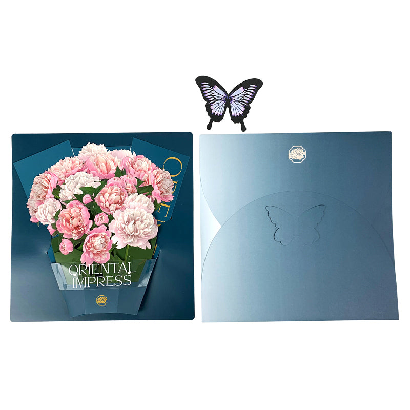 Pop up flower bouquet card Desserts Delivered Bakery