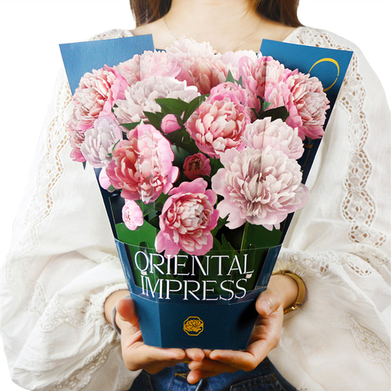 Pop up flower bouquet card Desserts Delivered Bakery