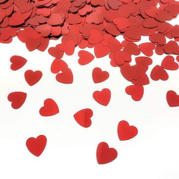 Red Foil Heart Confetti .5oz Pack