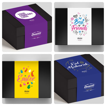 Personalised Box Sleeves – Desserts Delivered Bakery