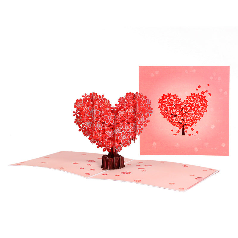 Pop Up Heart Shape Card